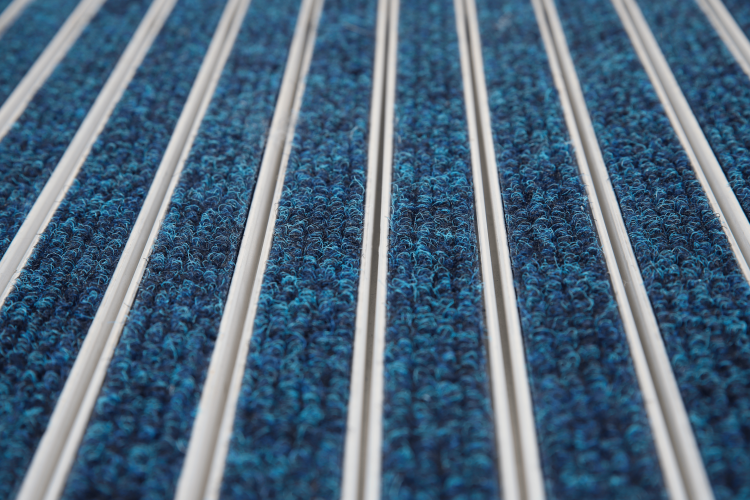 Entrance Mat on Aluminum Structure 10R - Blue