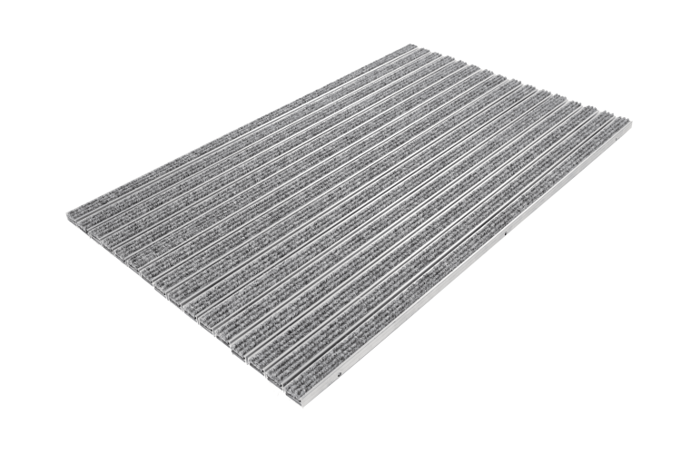 Entrance Mat on Aluminum Structure 17R - Gray