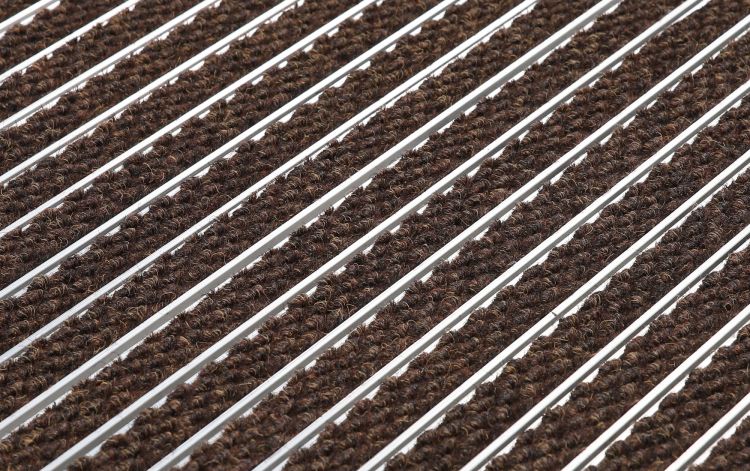 Entrance Mat on Aluminum Structure 17R Premium - Brown