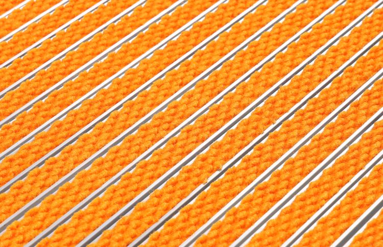 Entrance Mat on Aluminum Structure 17R Premium - Orange