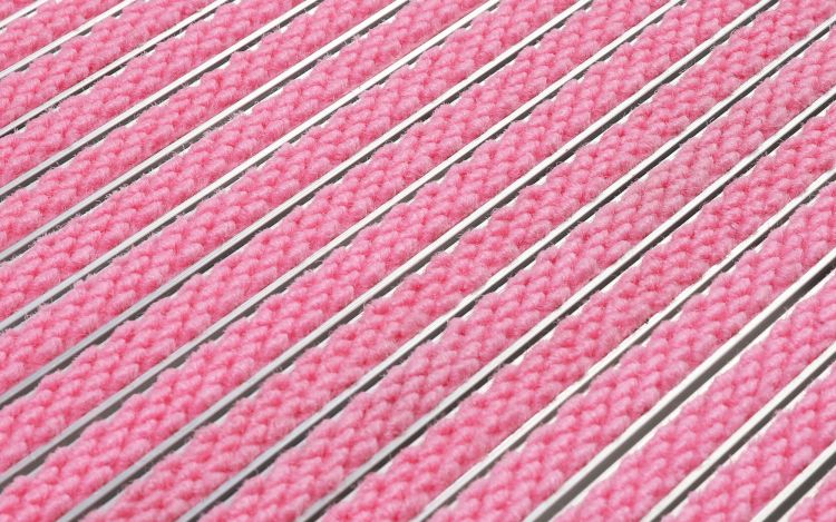 Entrance Mat on Aluminum Structure 17R Premium - Pink