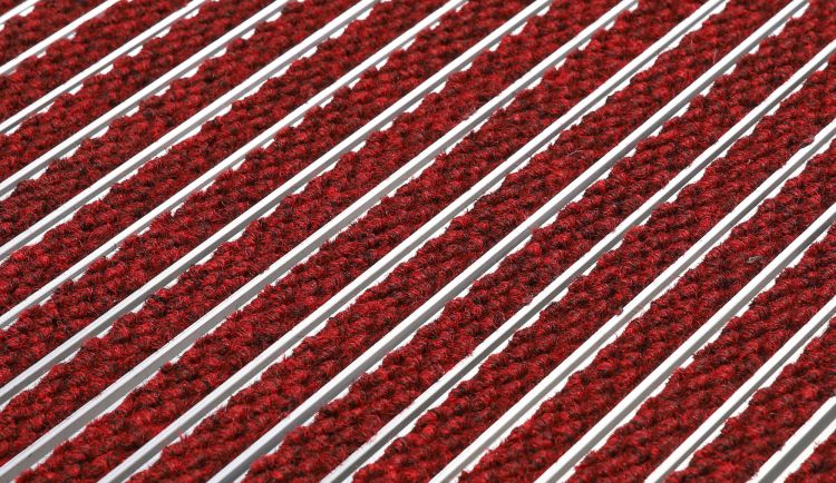 Entrance Mat on Aluminum Structure 17R Premium - Red